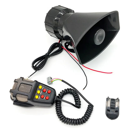 7-Sound 12V Loud Car Warning Alarm Siren & PA System – 110DB