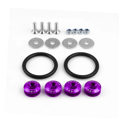 JDM Aluminum Quick Release Fasteners – Fast & Secure Bumper Kit