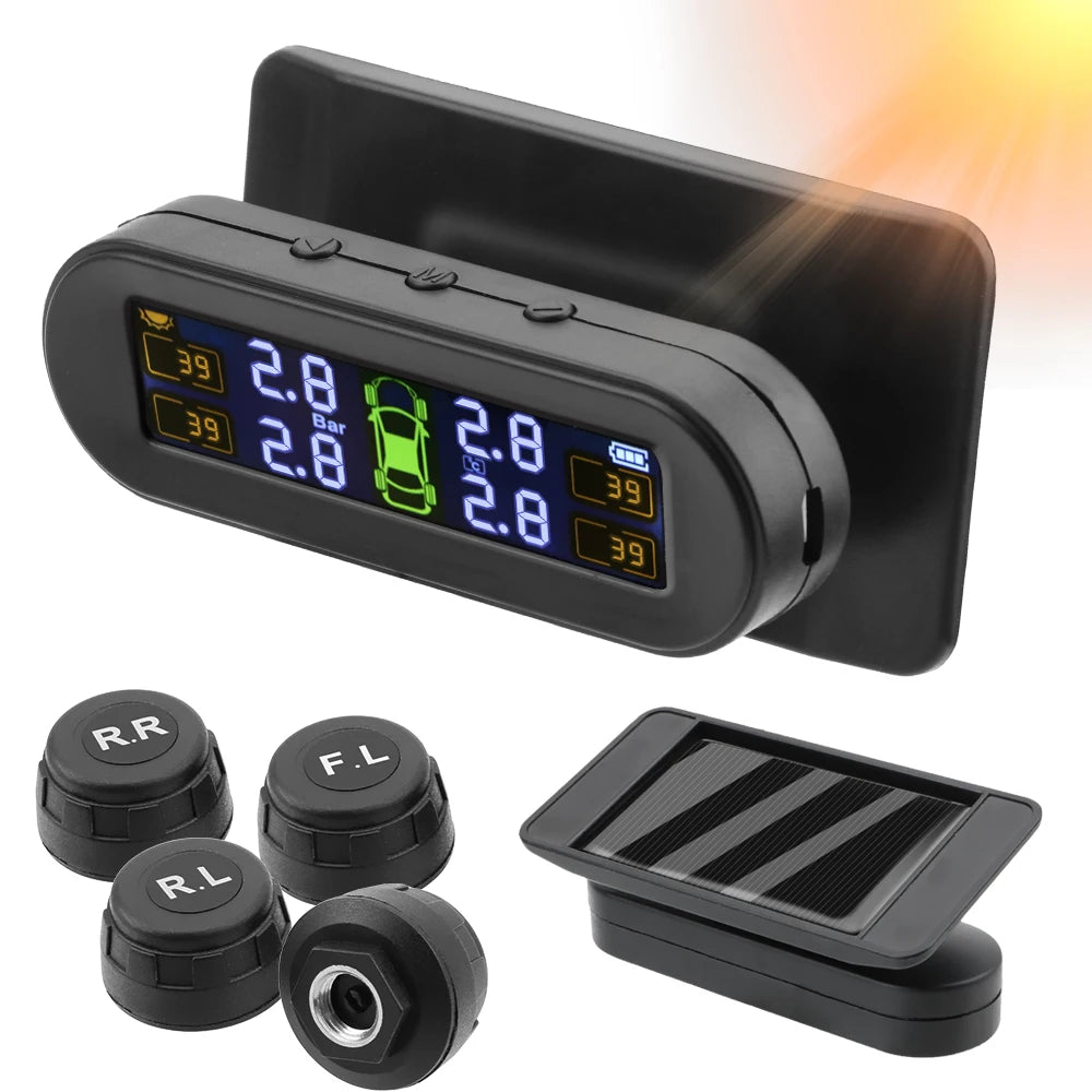 Smart Solar-Powered Tire Pressure Monitoring System (TPMS)