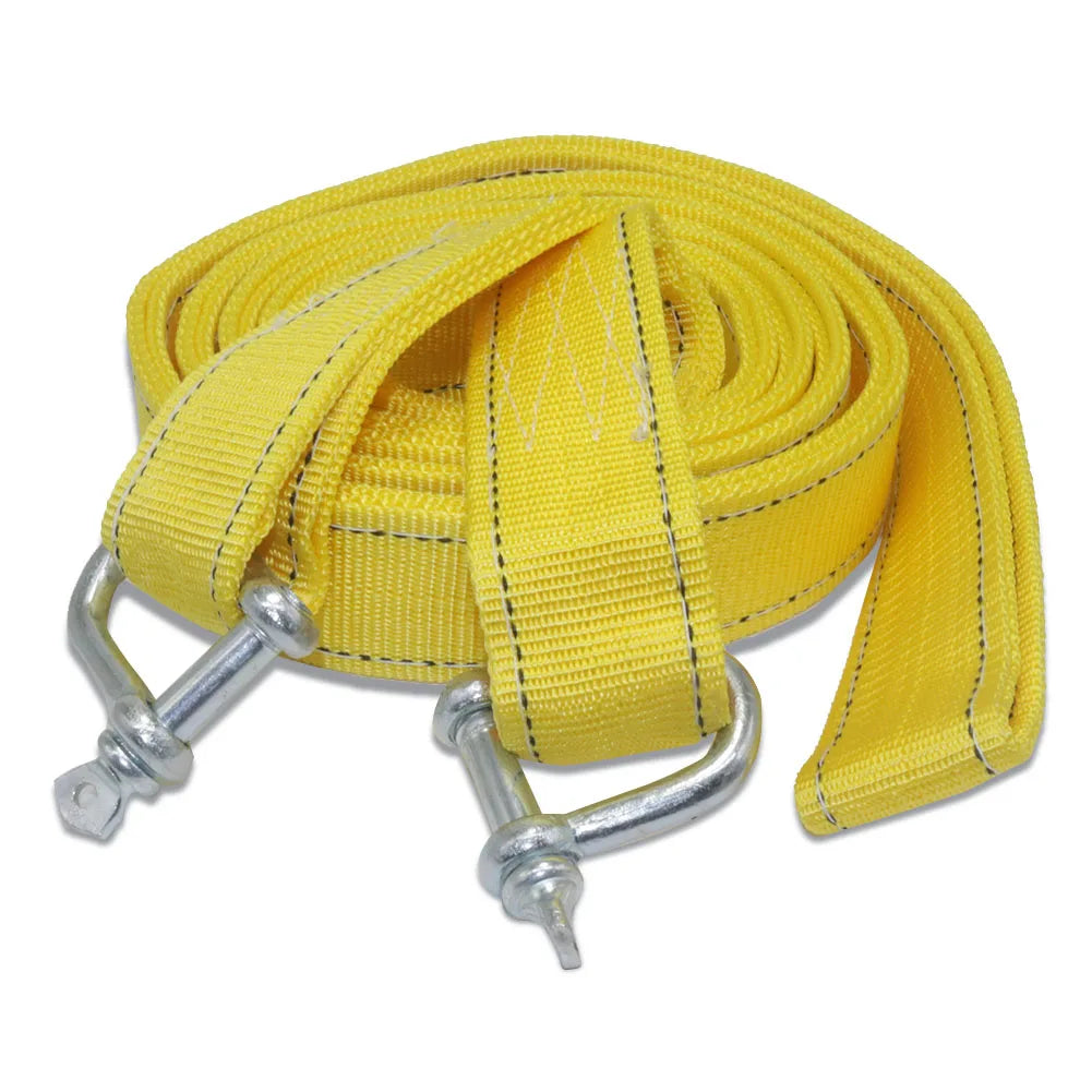 5M High-Strength Nylon Towing Rope with U Hooks & Reflective Light – 8-Ton Capacity