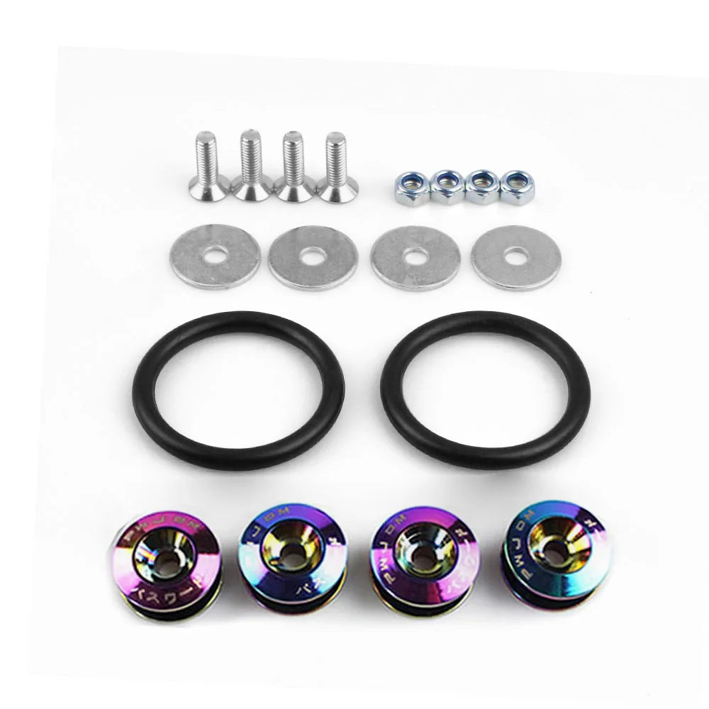 JDM Aluminum Quick Release Fasteners – Fast & Secure Bumper Kit