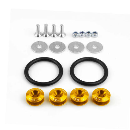 JDM Aluminum Quick Release Fasteners – Fast & Secure Bumper Kit